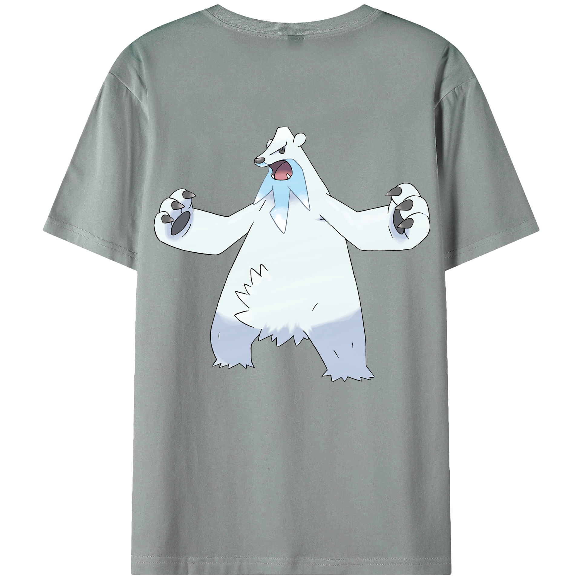 （画像用） ポケットモンスター Pokémon 綿100％ メンズ半袖Tシャツ（バックプリント） 通気性